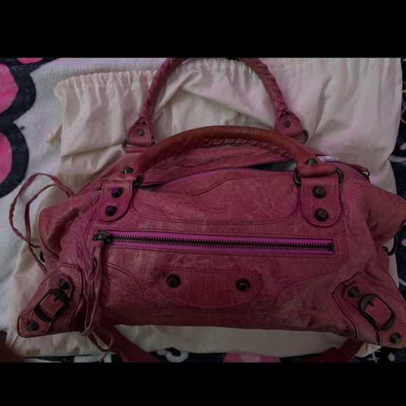 Balenciaga pink small cagole neo purse - Picture 2 of 3